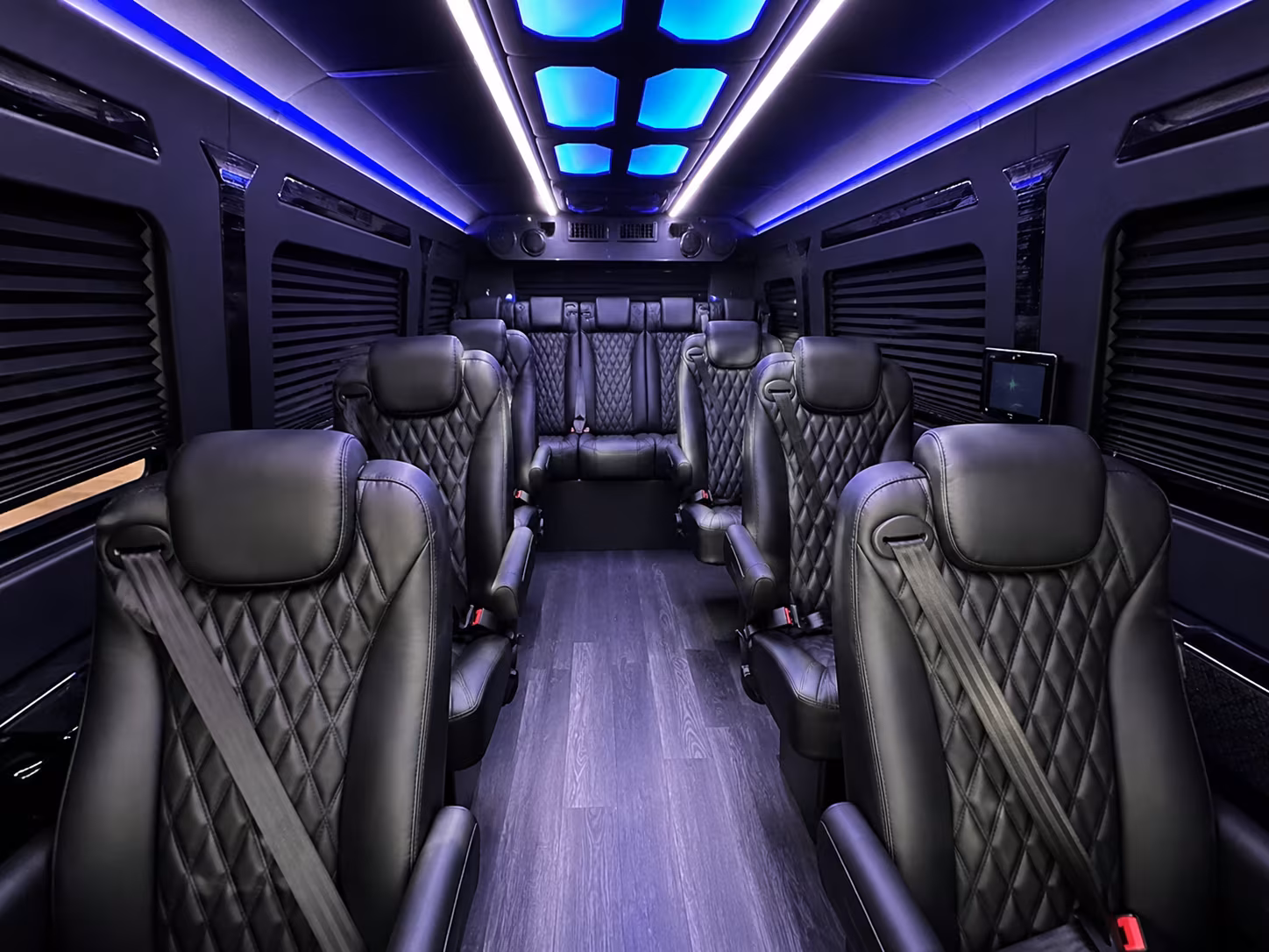 conference and convention attendee sprinter van transportation in las vegas