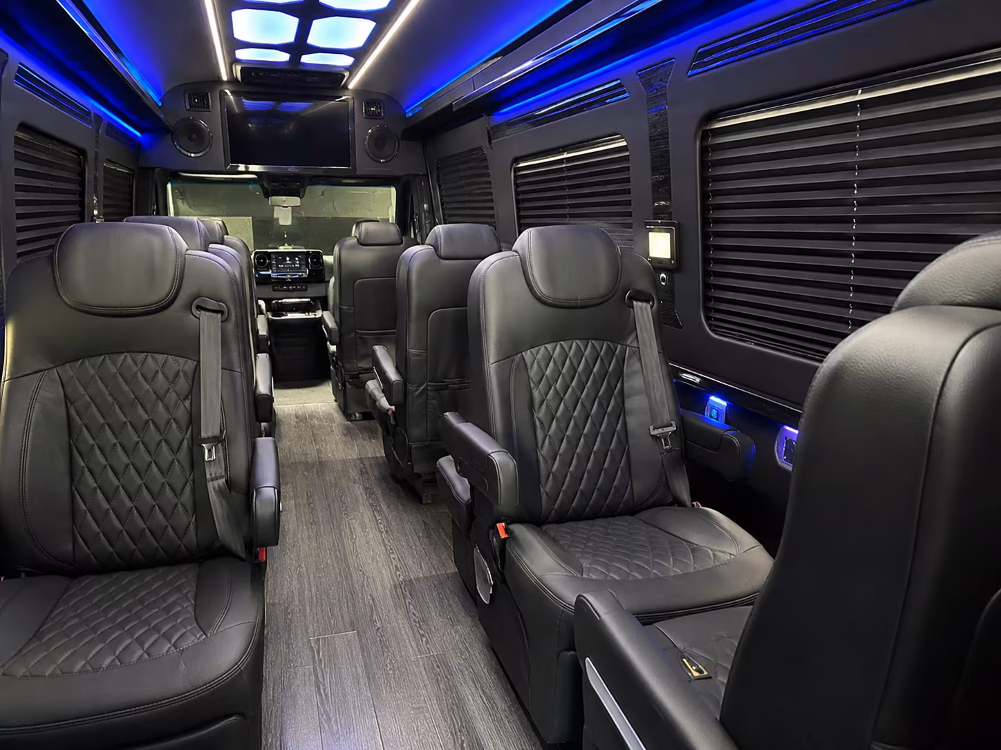 las vegas 12 passenger sprinter van inside