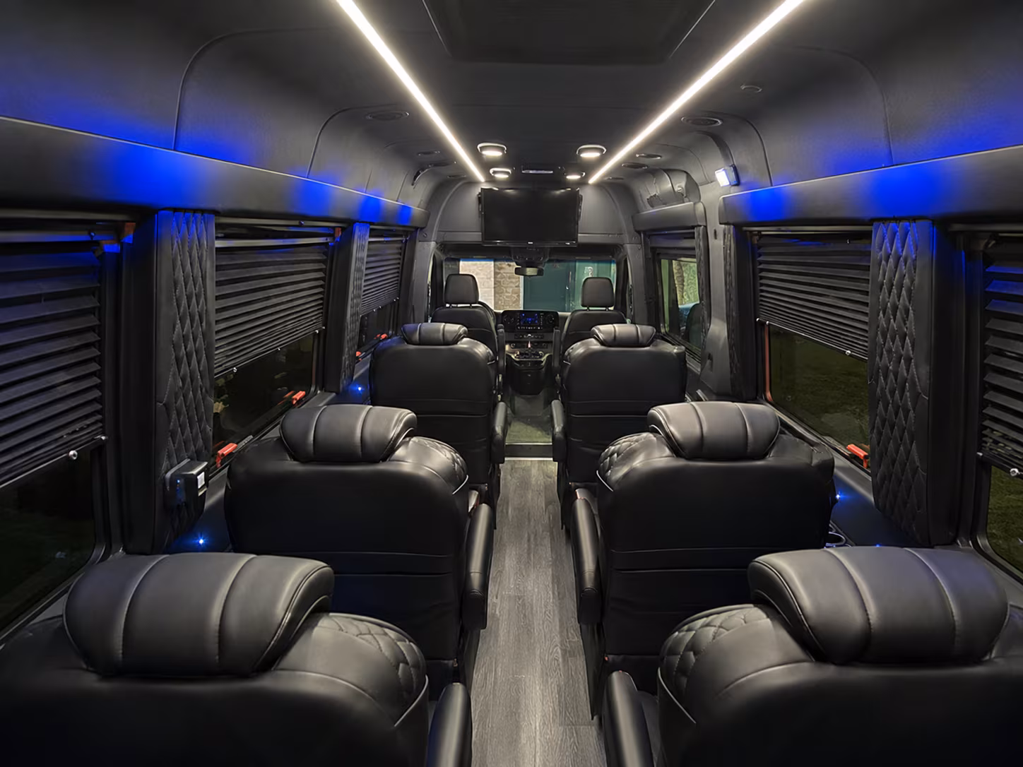 las vegas 8 passenger sprinter van inside