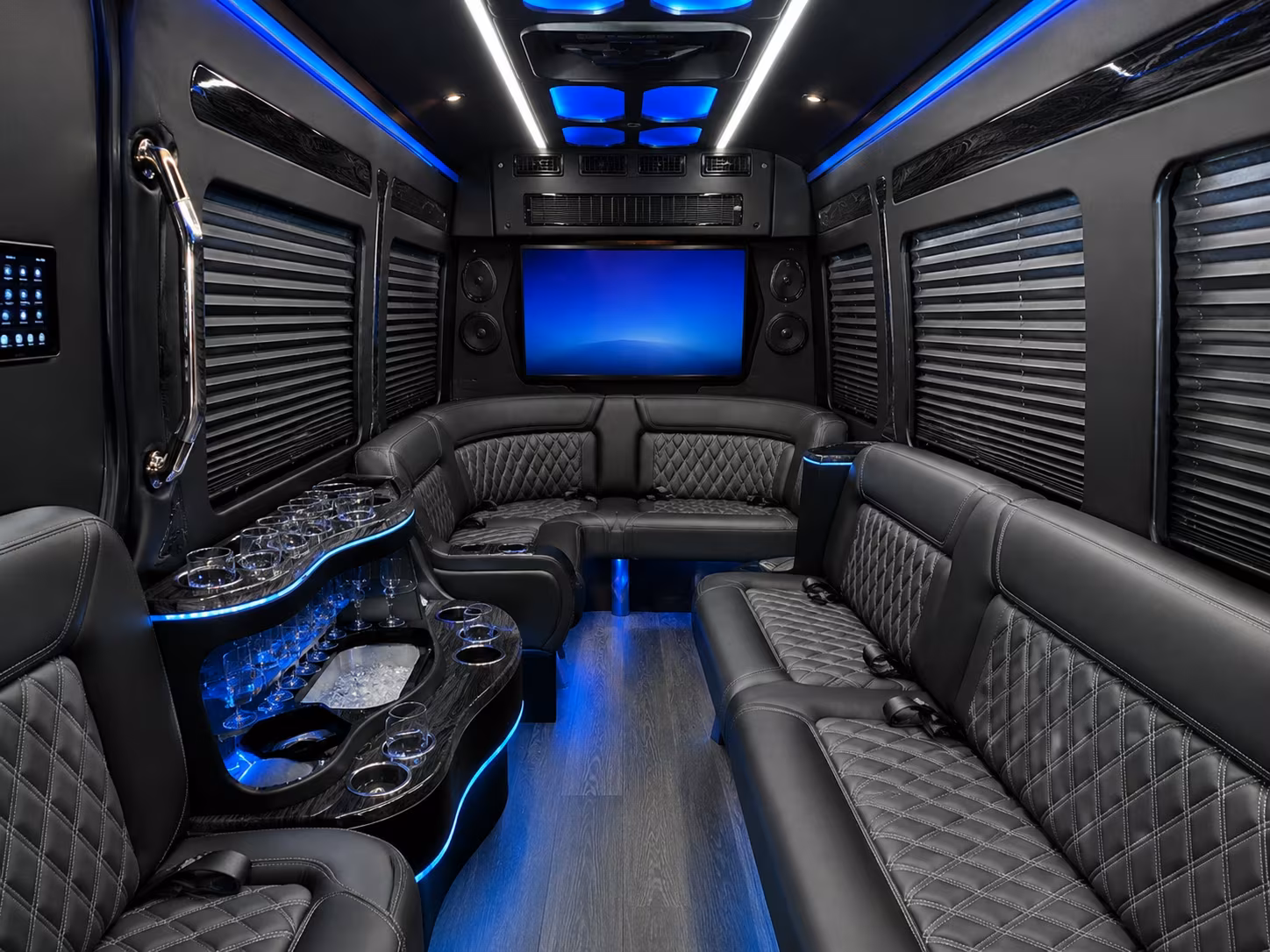 las vegas sprinter limousine inside