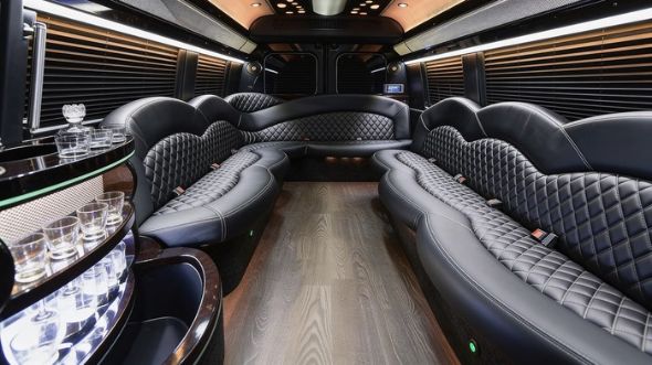sprinter limousine inside las vegas